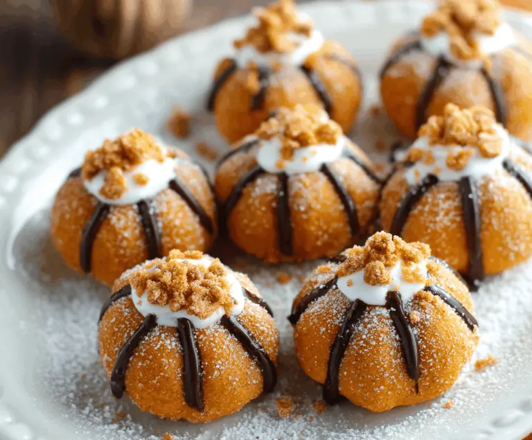 Creamy pumpkin cheesecake truffles coated in white chocolate with a festive autumn presentation, perfect for fall desserts and holiday treats.