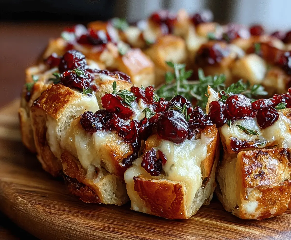 Easy Cranberry Brie Bread Bites