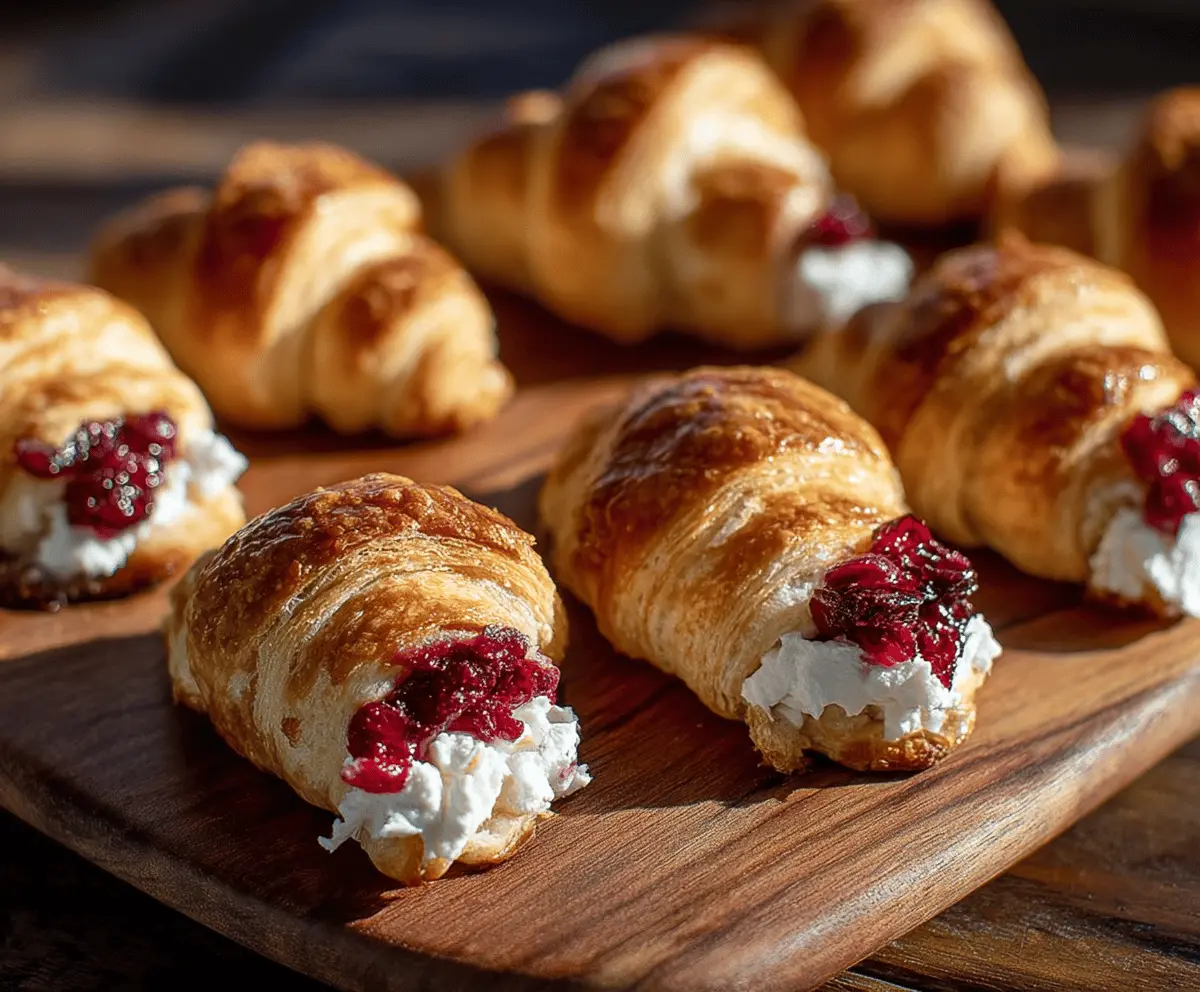 Easy Cranberry Cream Cheese Bites