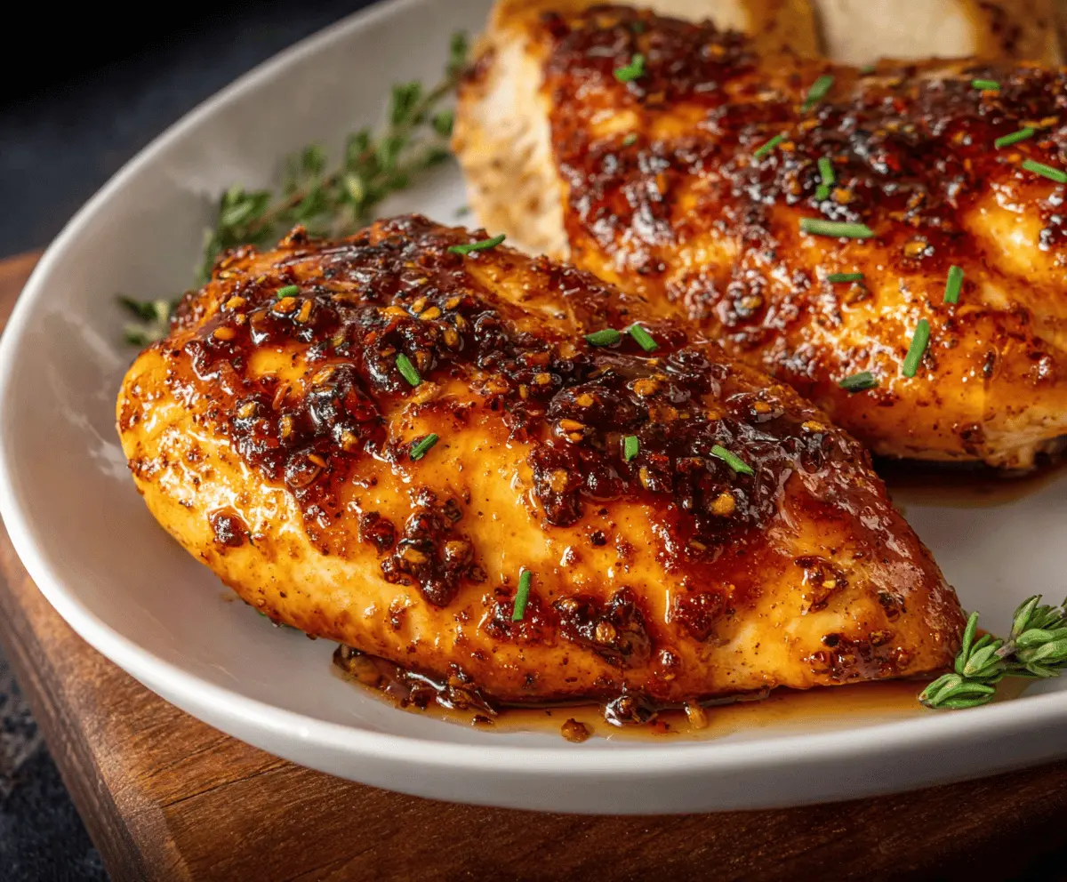 Easy Hot Honey Baked Chicken