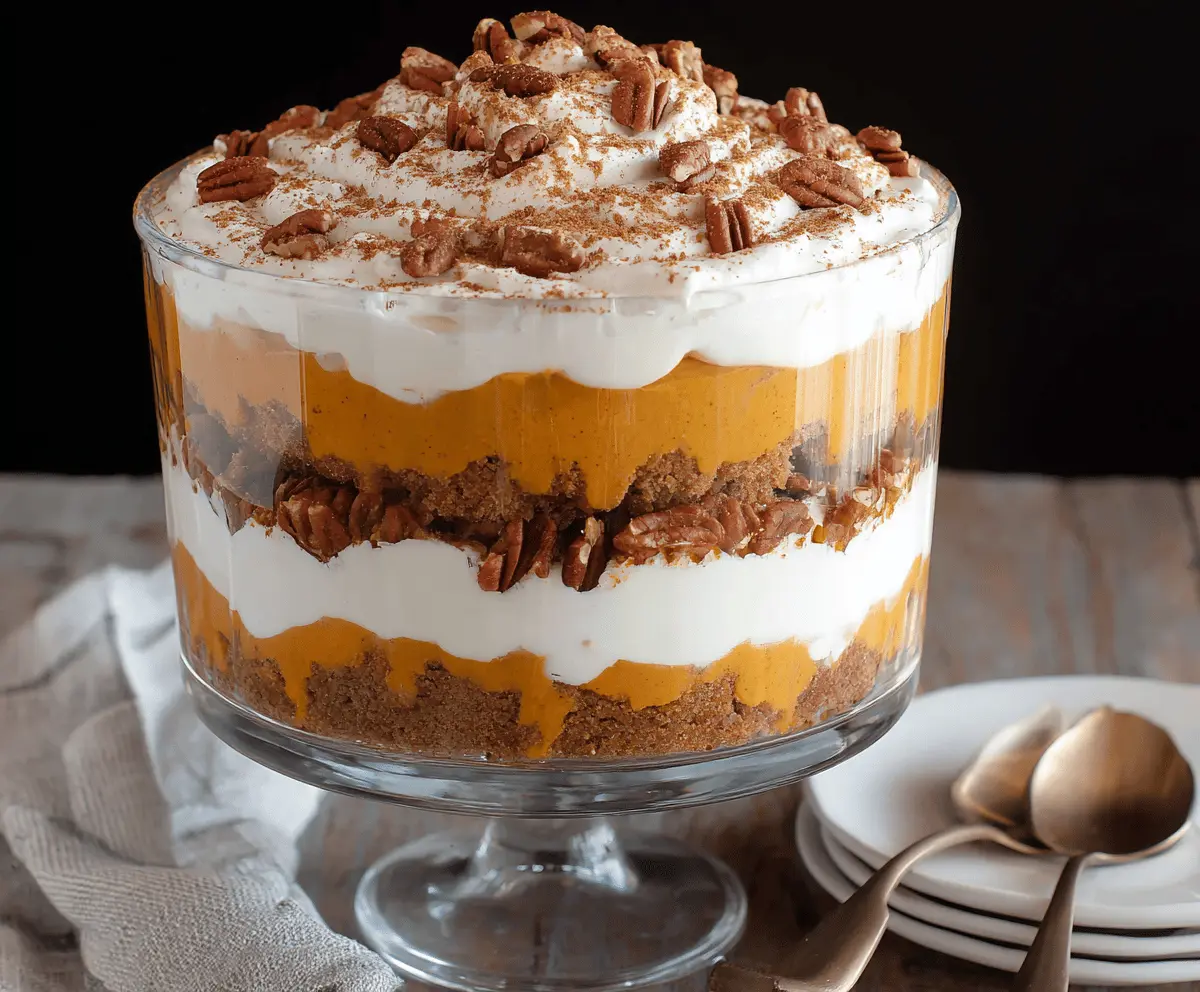 Easy Maple Pecan Pumpkin Cheesecake Trifle
