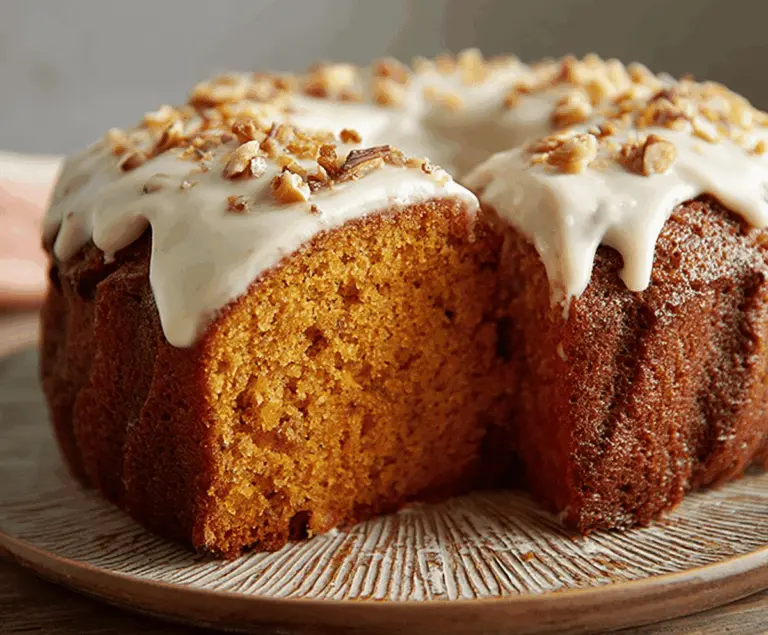 Delicious sweet potato butter cake topped with a shiny easy glaze, perfect for dessert or tea time.