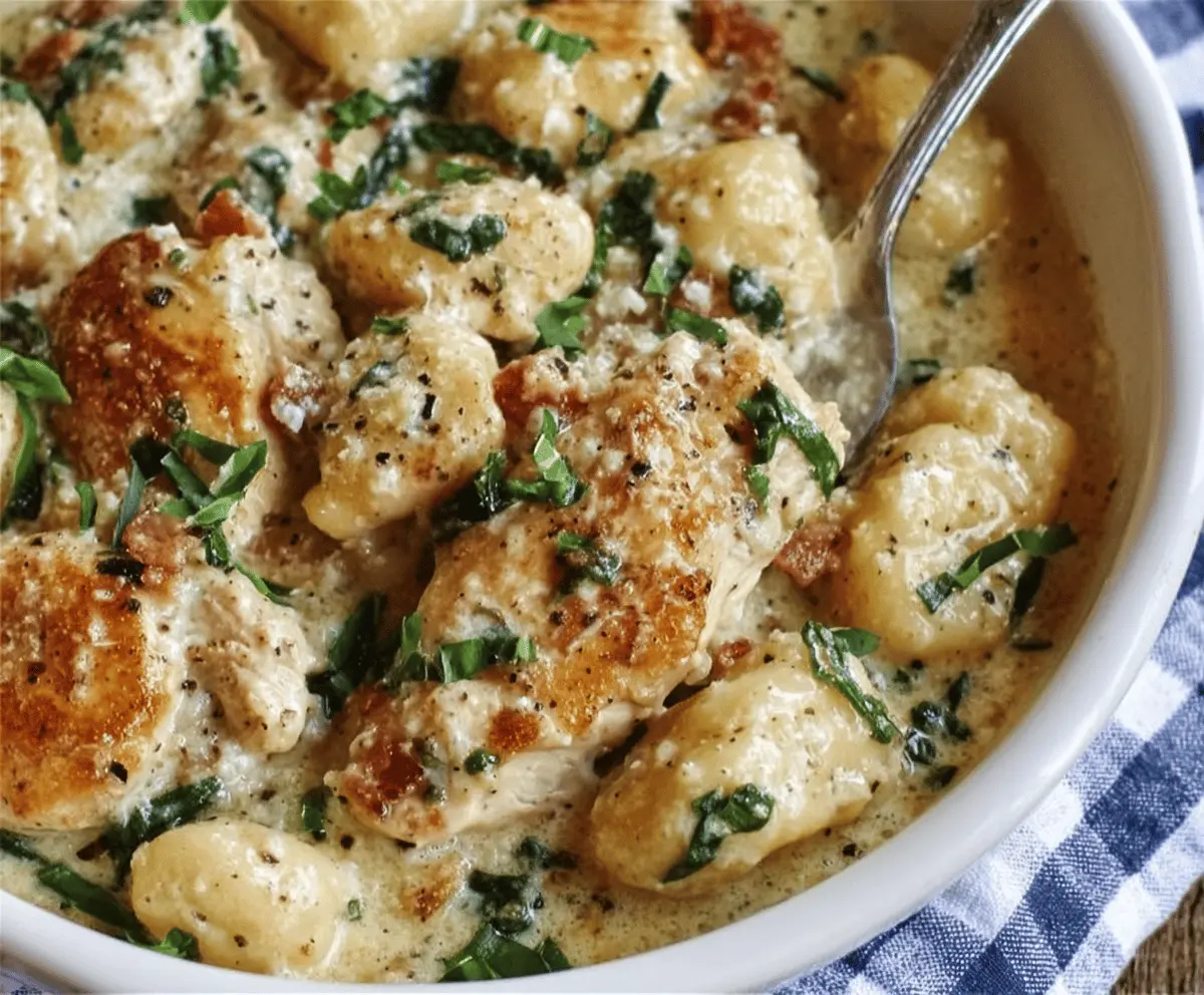 Easy Asiago Chicken Gnocchi Recipe