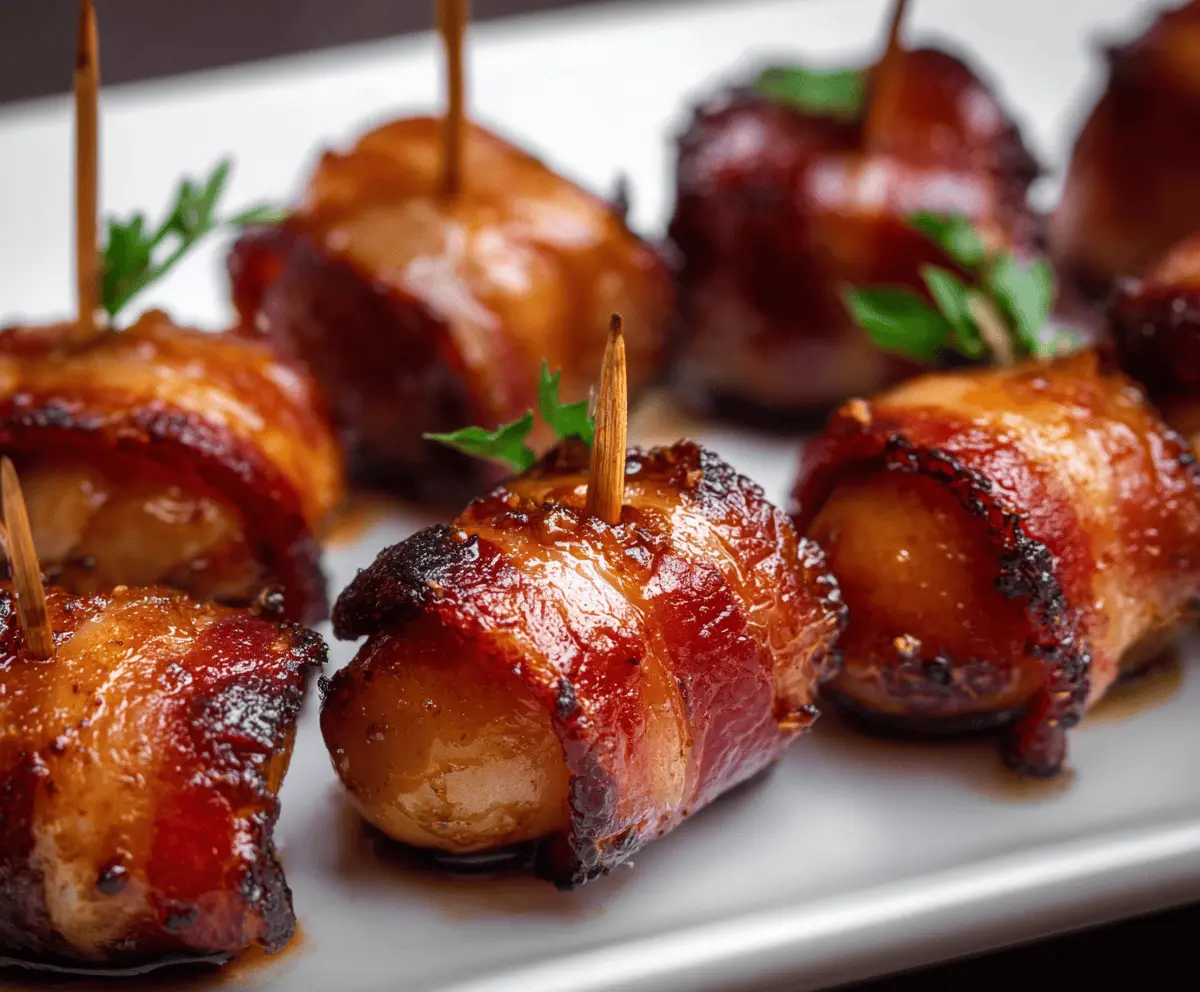 Easy Bacon Wrapped Water Chestnuts