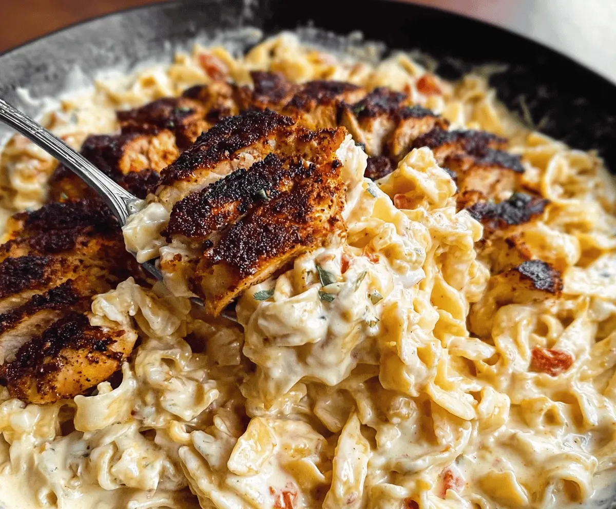 Easy Blackened Cajun Chicken Alfredo