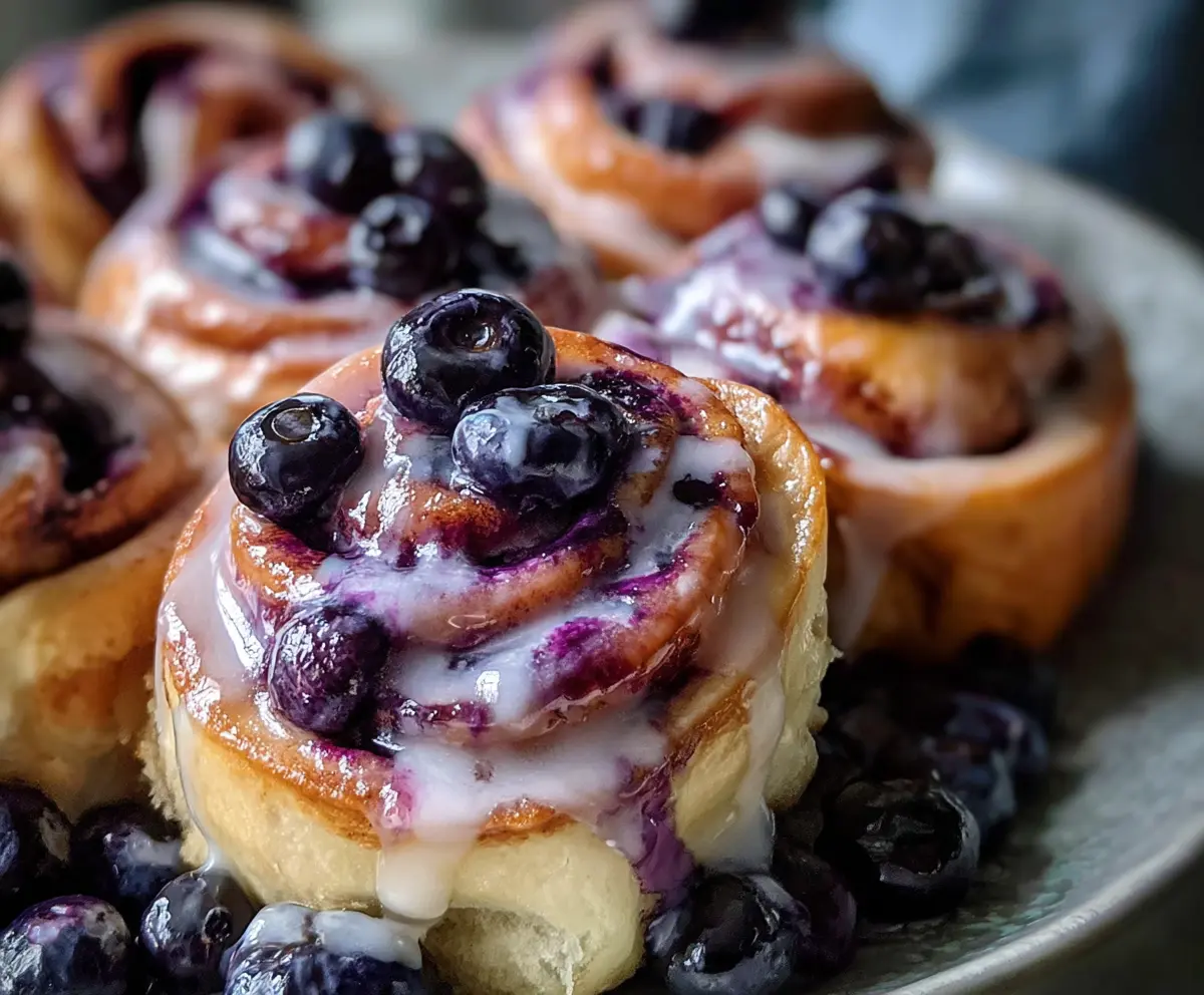 Easy Blueberry Cinnamon Rolls Recipe