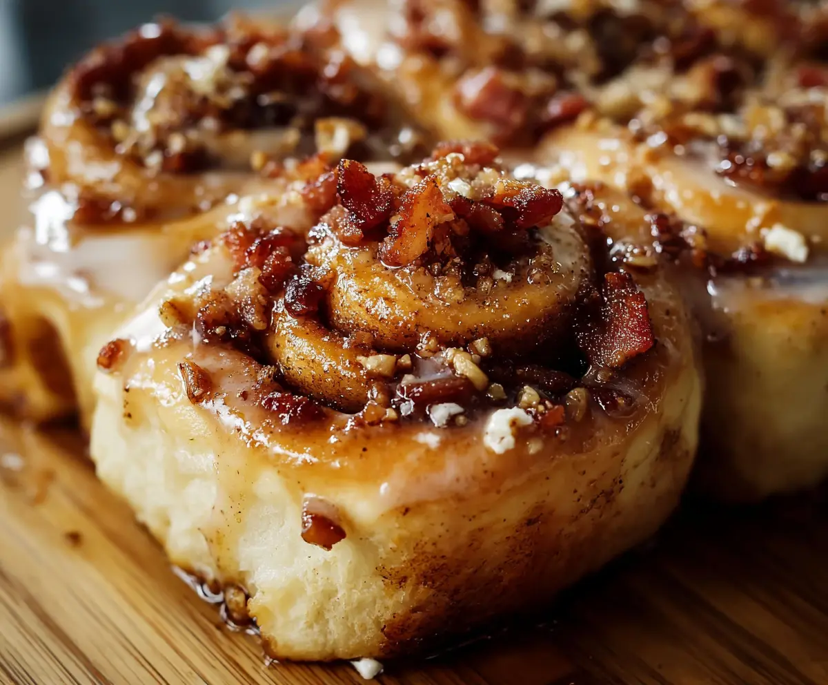 Sweet & Savory Bourbon Maple Bacon Rolls