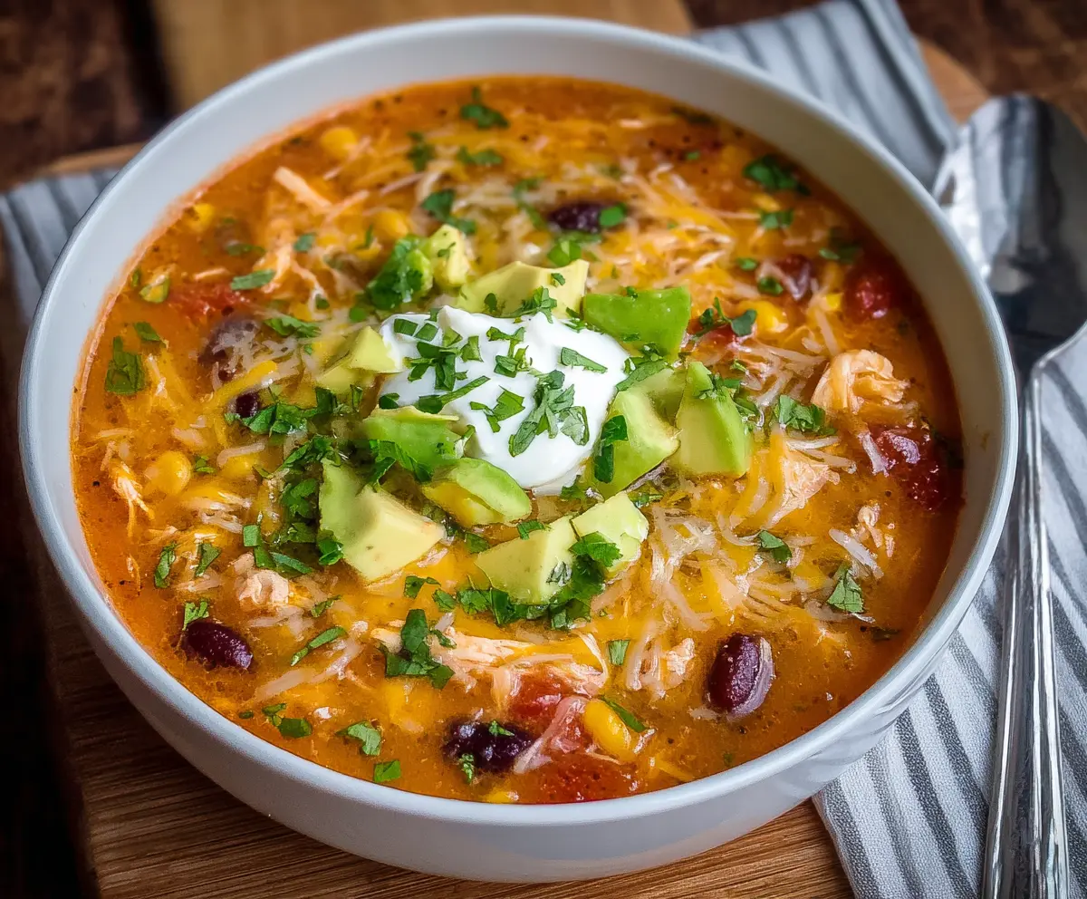 Easy Chicken Enchilada Soup Recipe