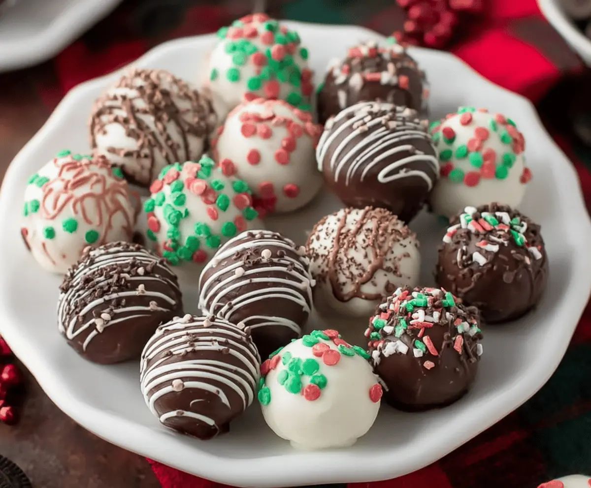 Easy Christmas Oreo Balls Recipe
