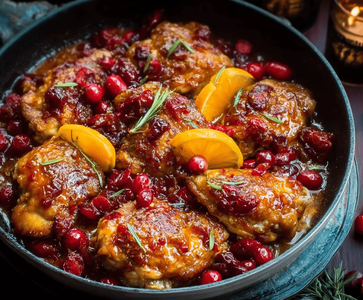 Easy Cranberry Orange Chicken