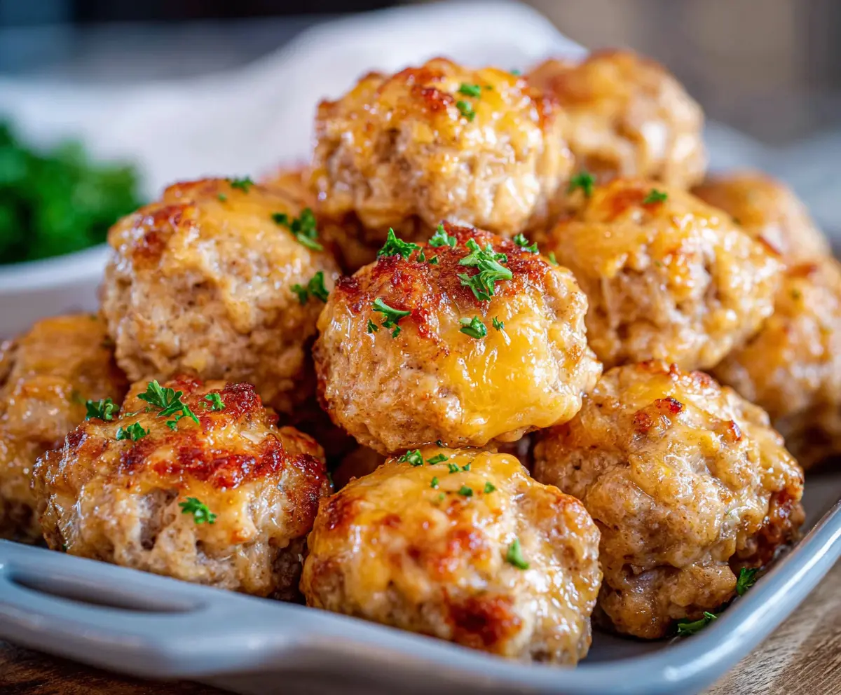 Easy Cream Cheese Sausage Balls