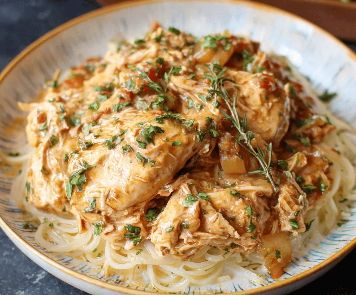 Easy Crockpot Angel Chicken Recipe