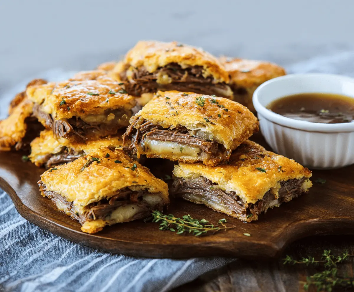 Easy French Dip Squares Recipe