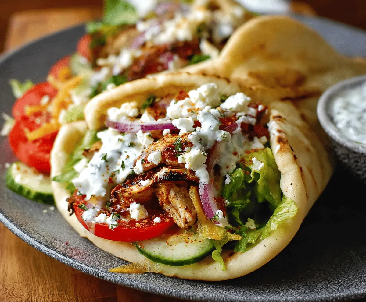Easy Greek Chicken Gyros Recipe