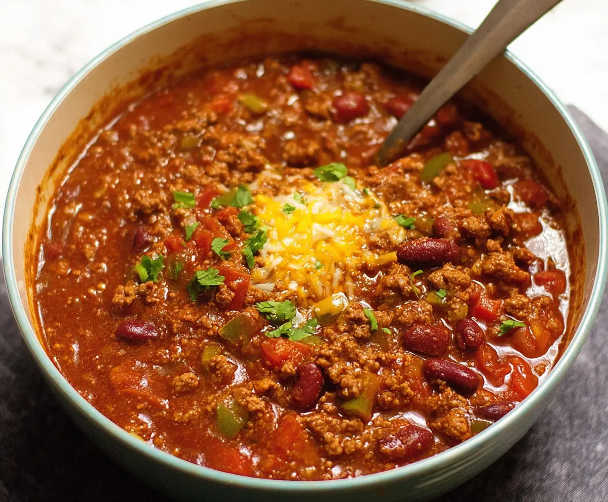 Easy Stovetop Ground Beef Chili