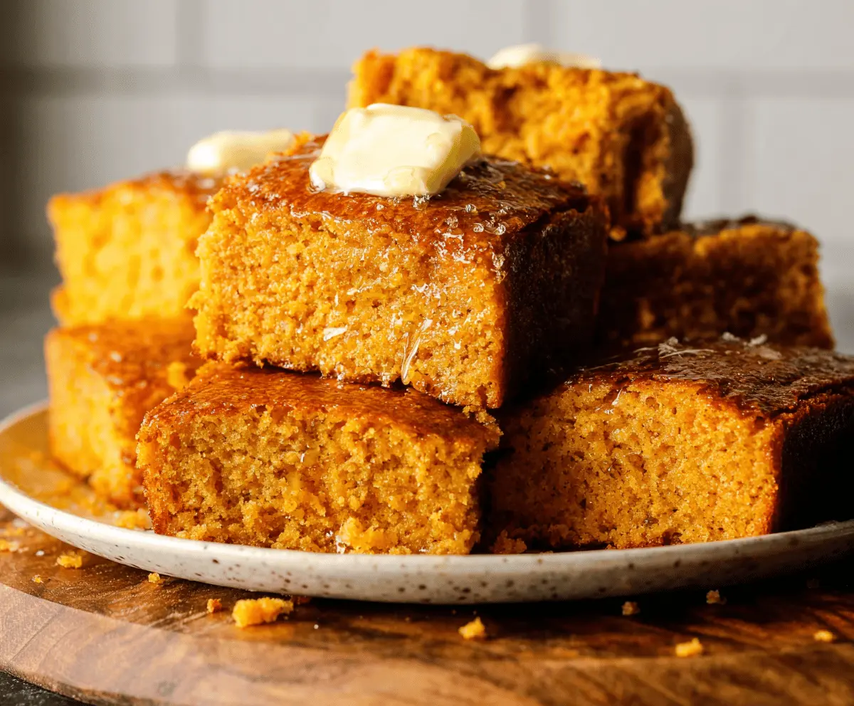 Honey Butter Sweet Potato Cornbread