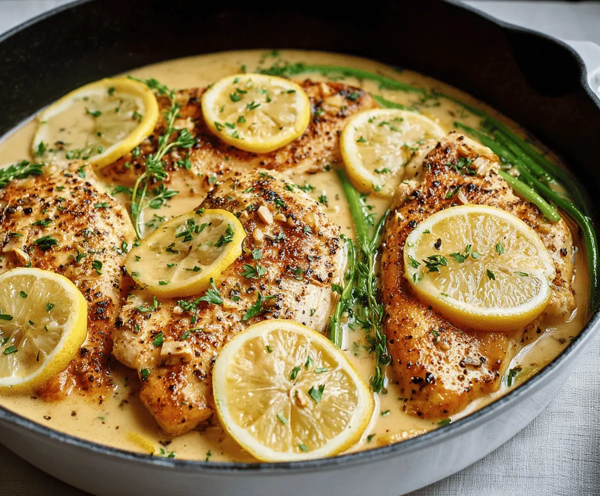 Easy Lemon Garlic Chicken Skillet