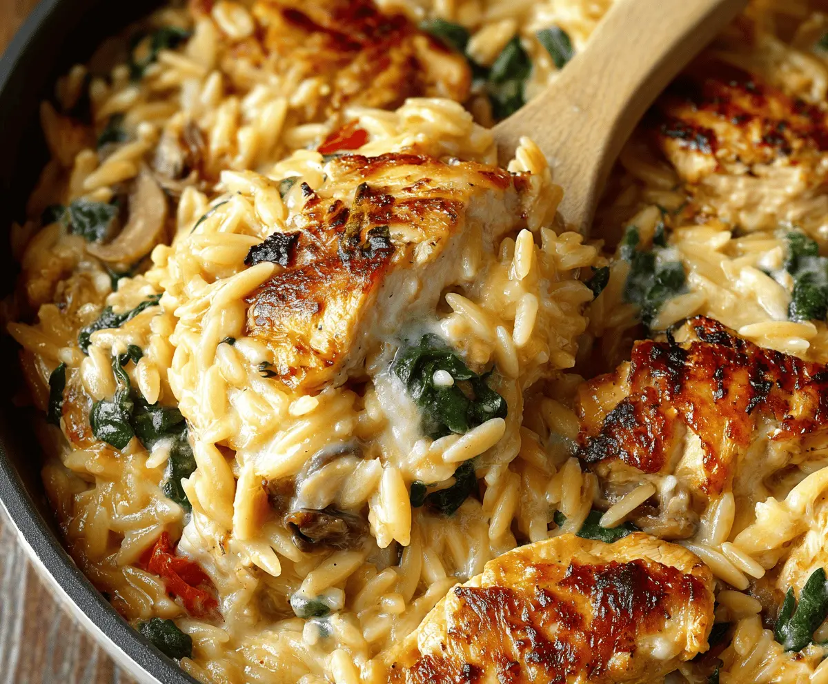 Easy Monterey Chicken Orzo Recipe