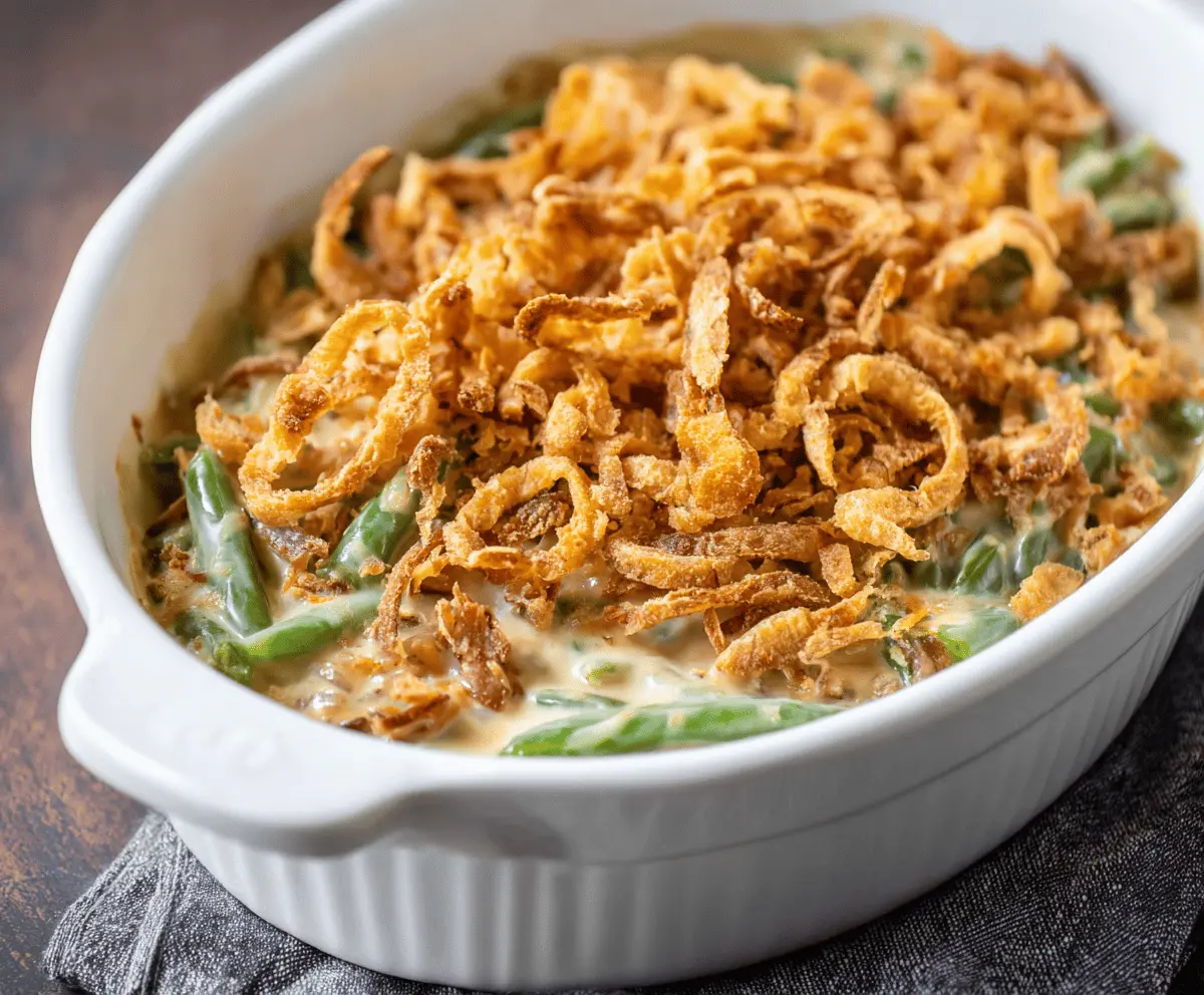 Easy Campbell’s Green Bean Casserole