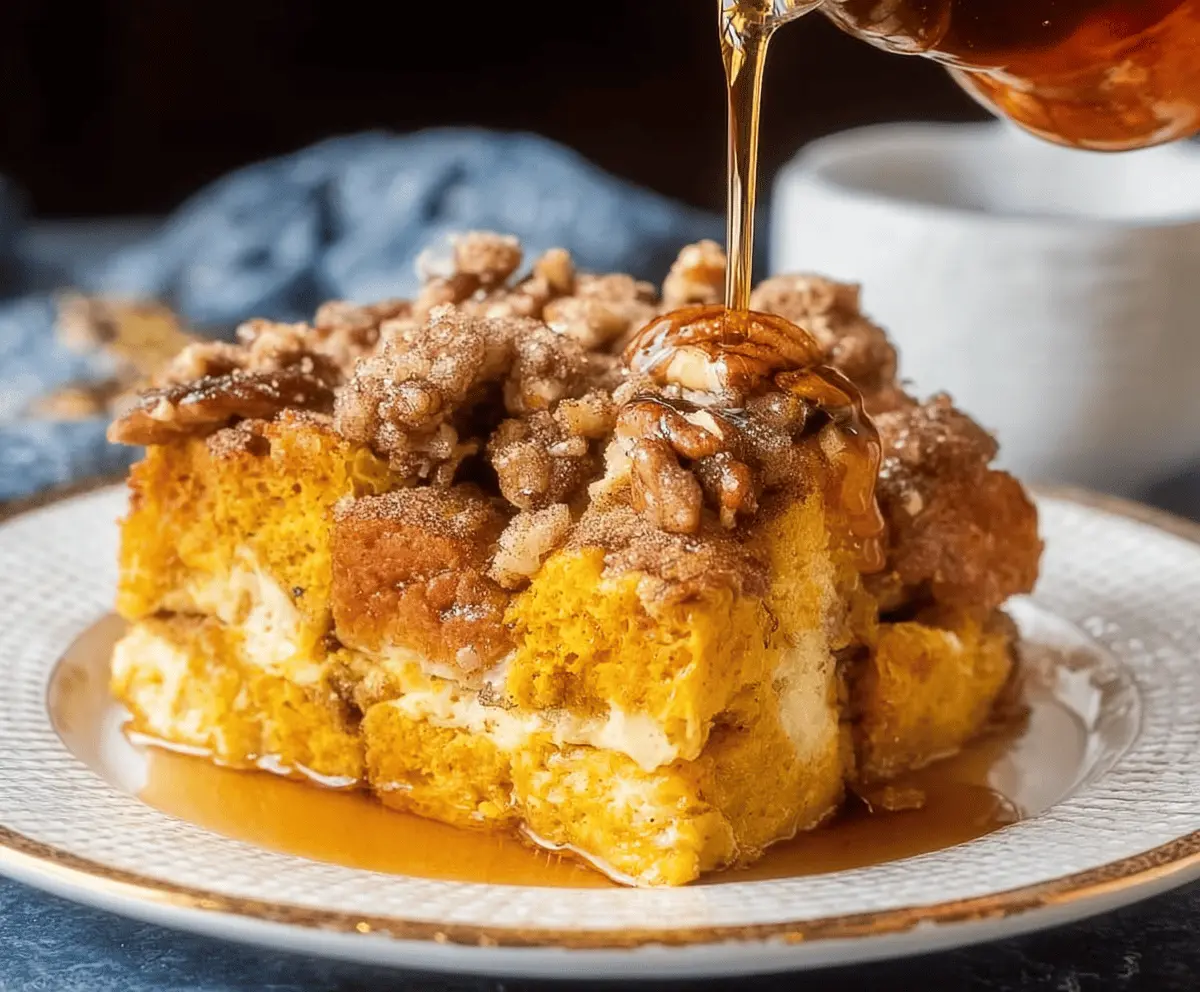 Easy Pumpkin Spice French Toast Bake