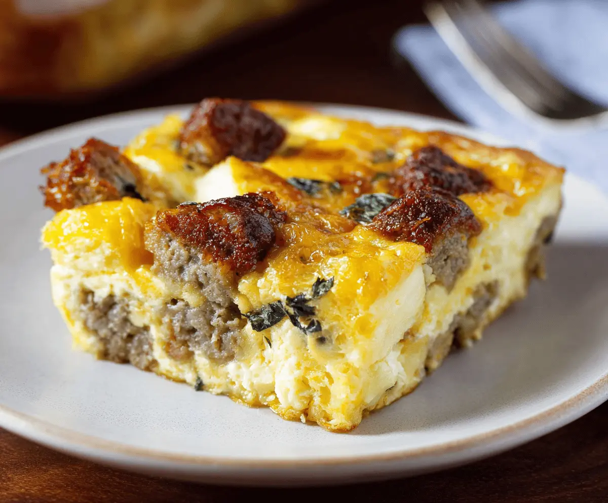 Easy Sausage & Egg Breakfast Casserole