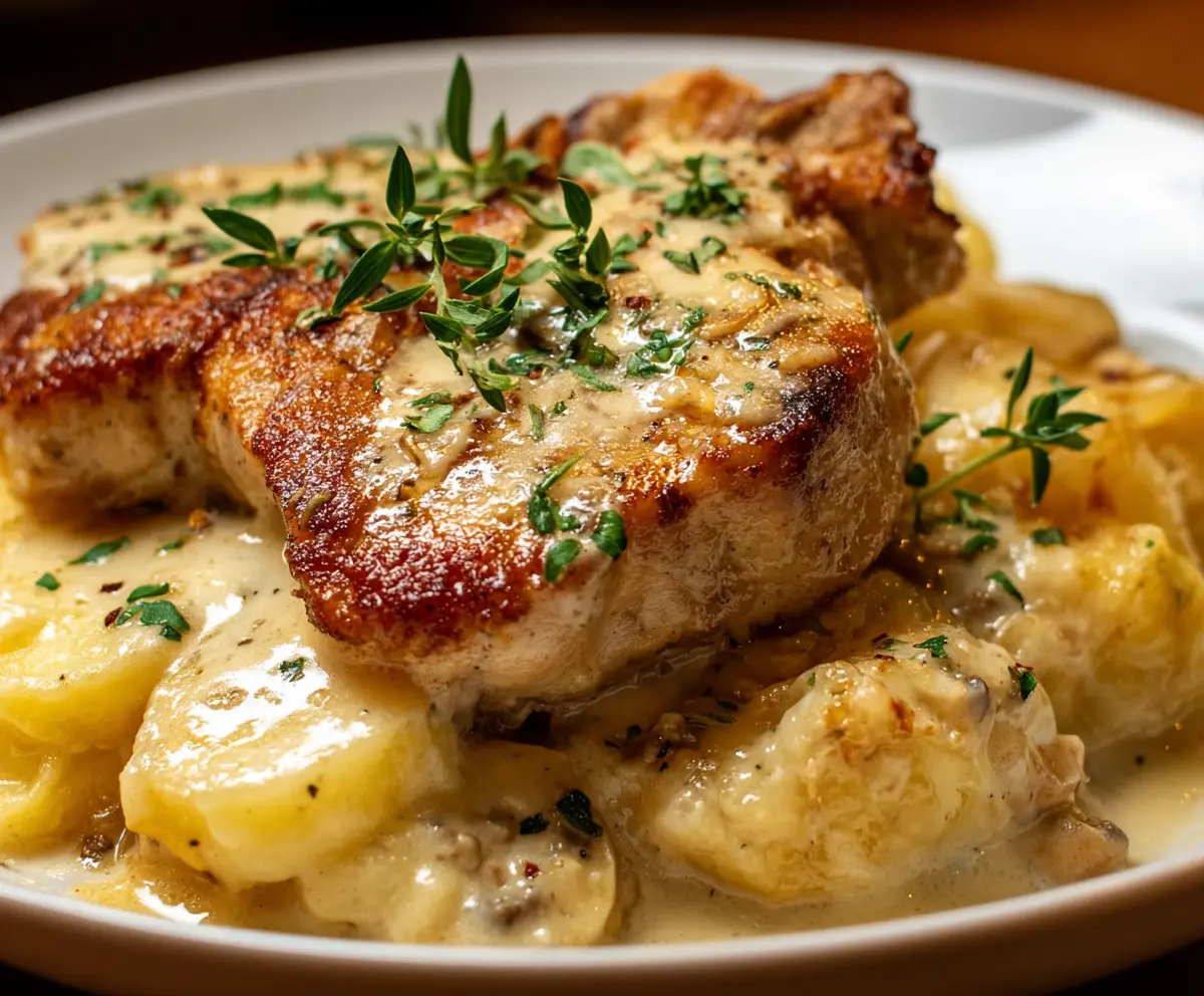 Easy Smothered Pork Chop Casserole