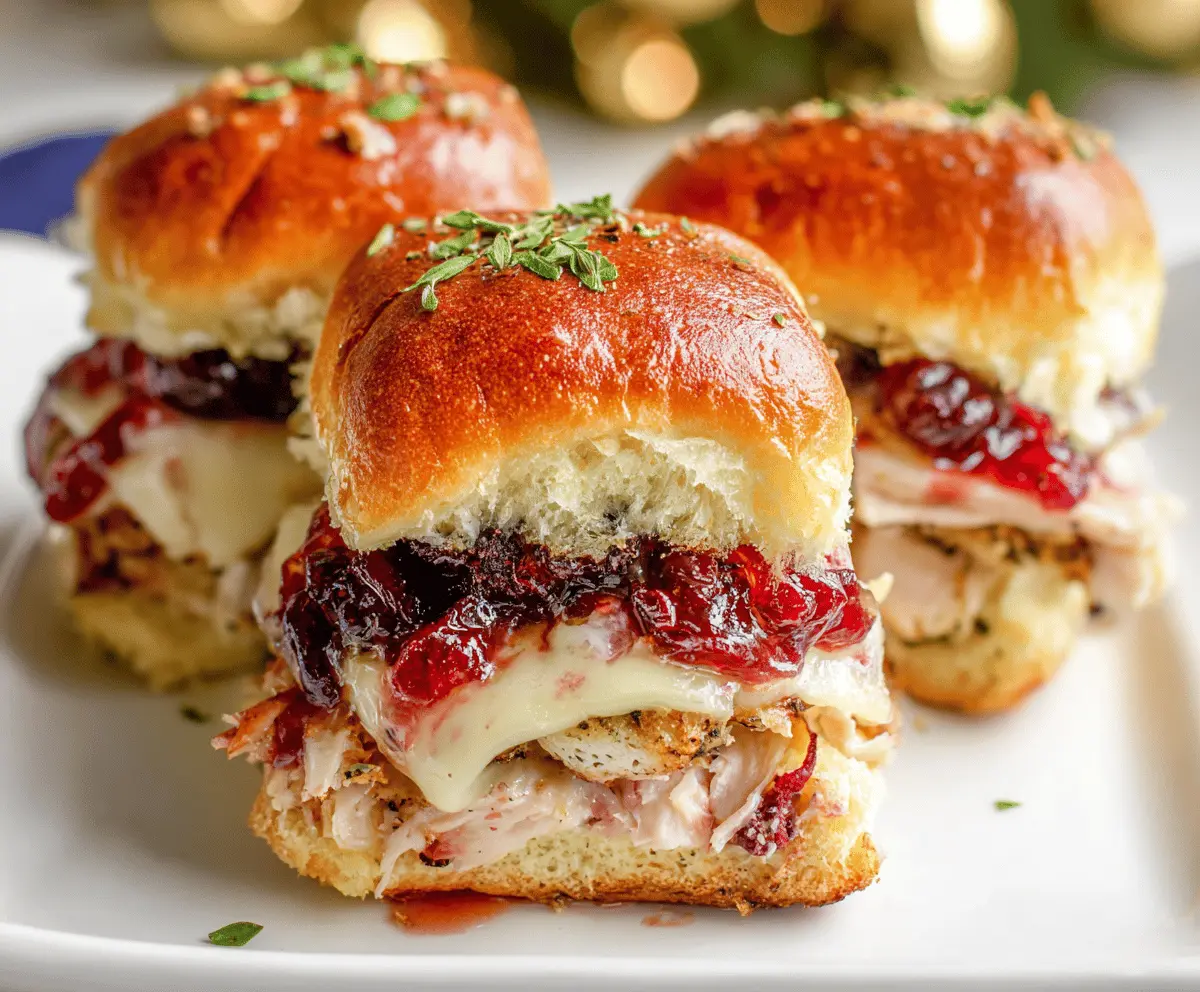 Easy Turkey Cranberry Sliders