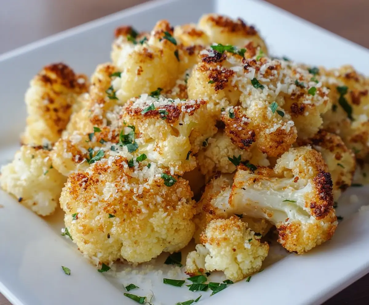 Crispy Air Fryer Parmesan Cauliflower