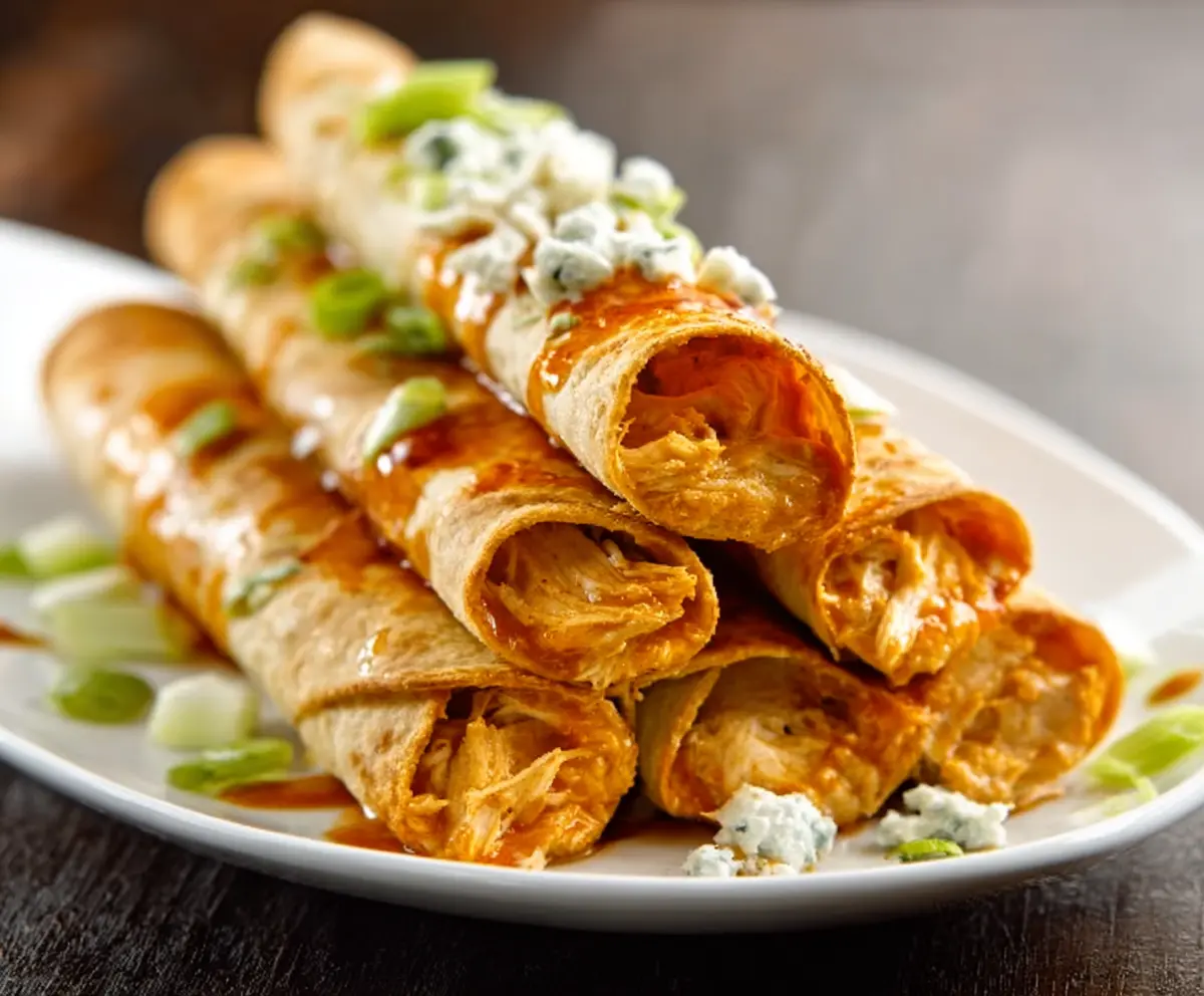 Easy Buffalo Chicken Taquitos