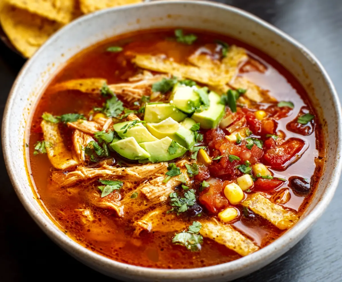 Easy Chicken Tortilla Soup Recipe