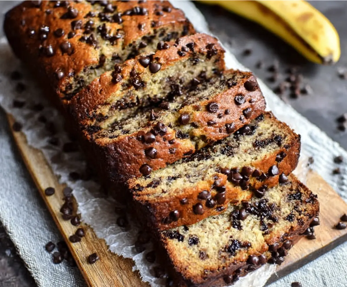 Easy Chocolate Chip Banana Bread