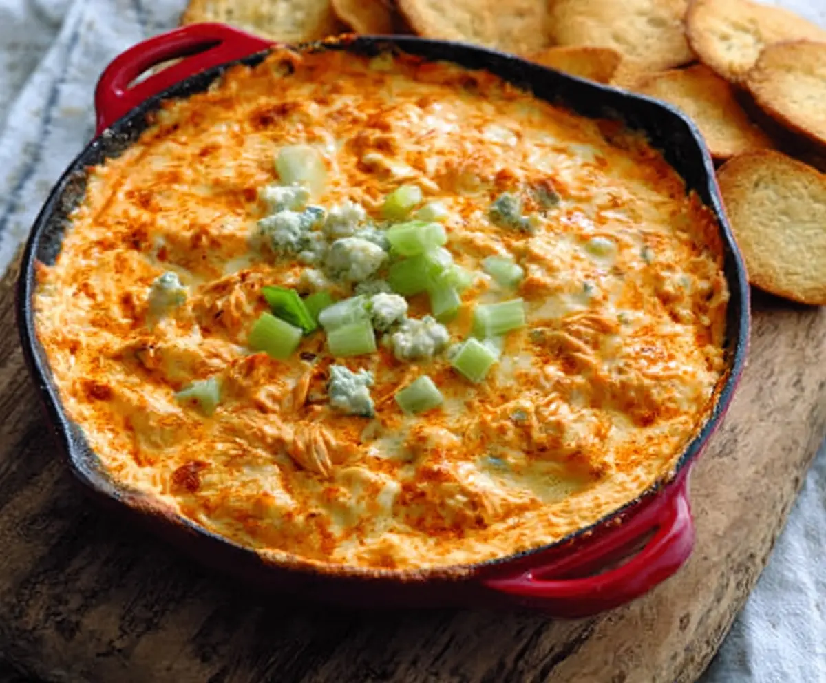 Easy Creamy Buffalo Chicken Dip