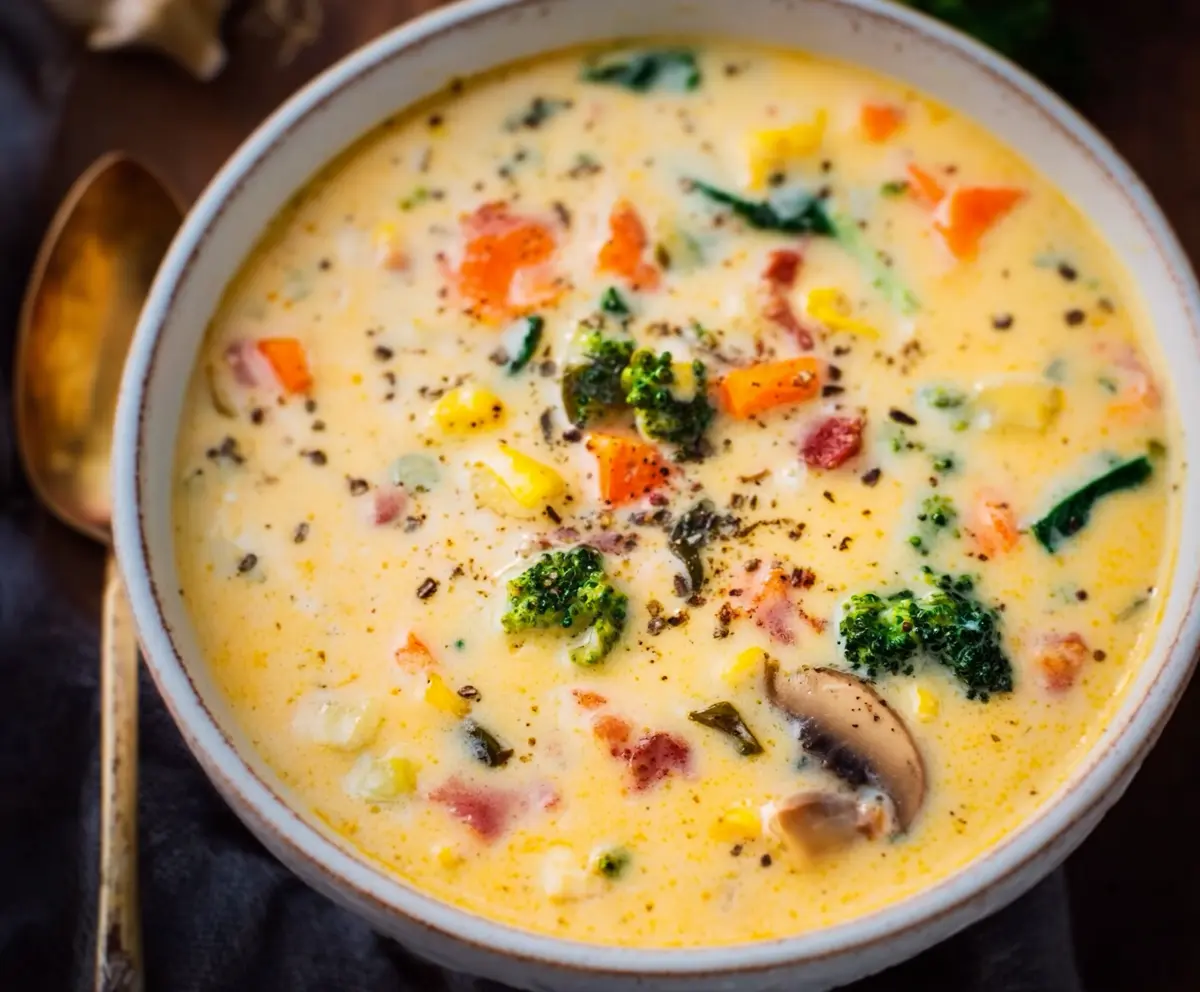 Easy Creamy Vegetable Soup Recipe