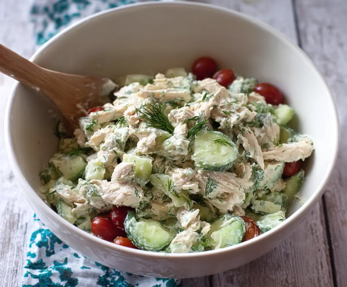 Easy Cucumber Dill Chicken Salad