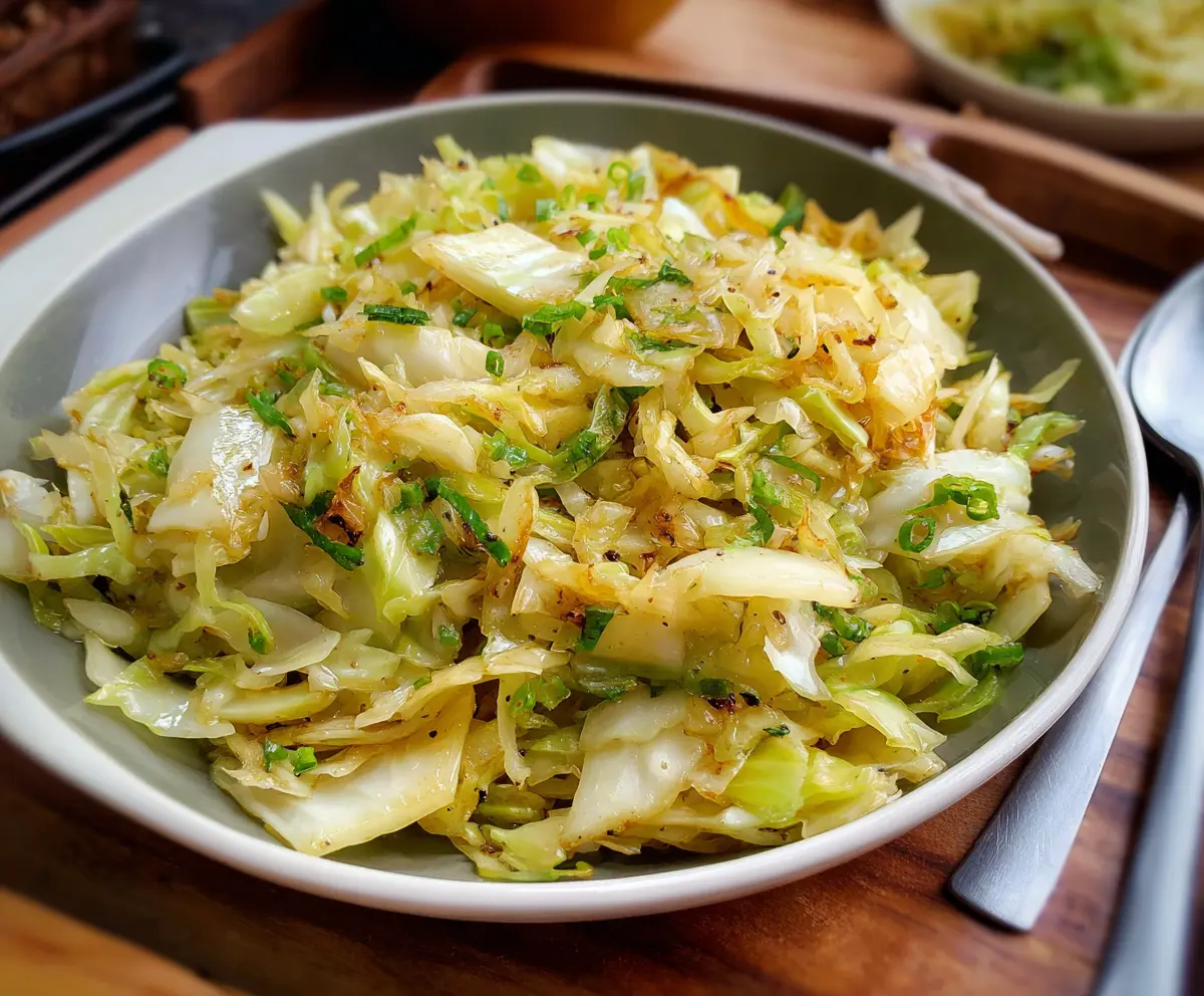 Garlic Butter Sautéed Cabbage Recipe