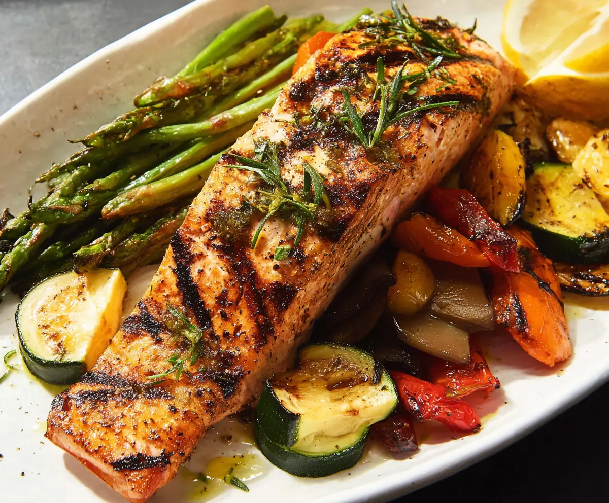 Easy Grilled Salmon & Veggies
