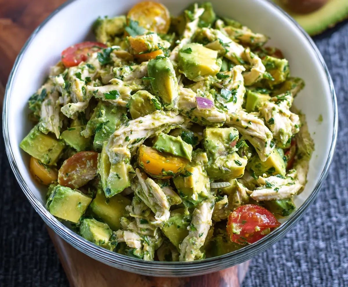 Healthy Avocado Chicken Salad Recipe