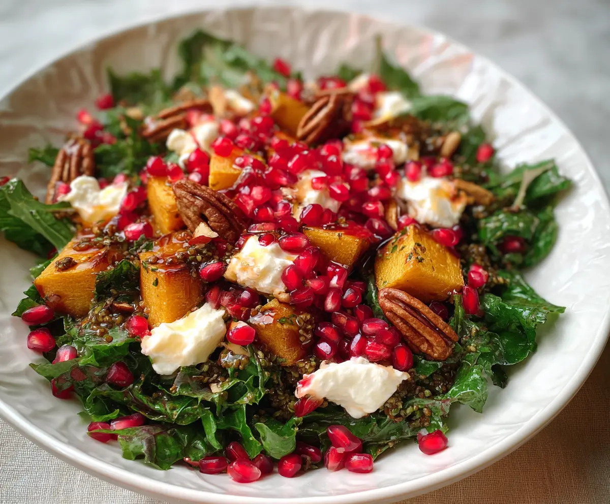 Healthy Winter Salad with Pomegranate