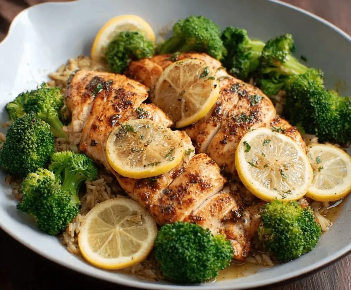 Easy Lemon Garlic Chicken with Broccoli