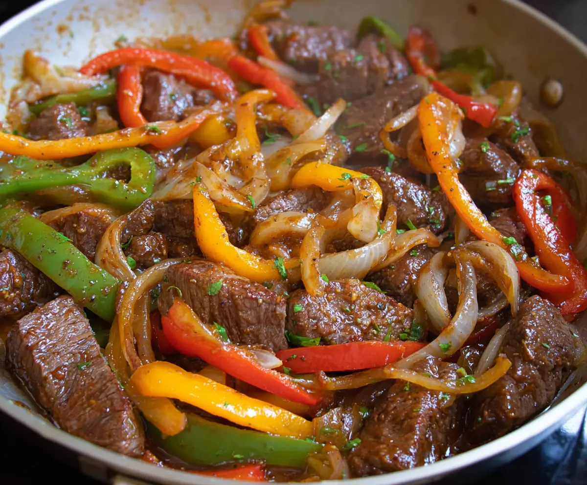 Easy Pepper Steak with Bell Peppers