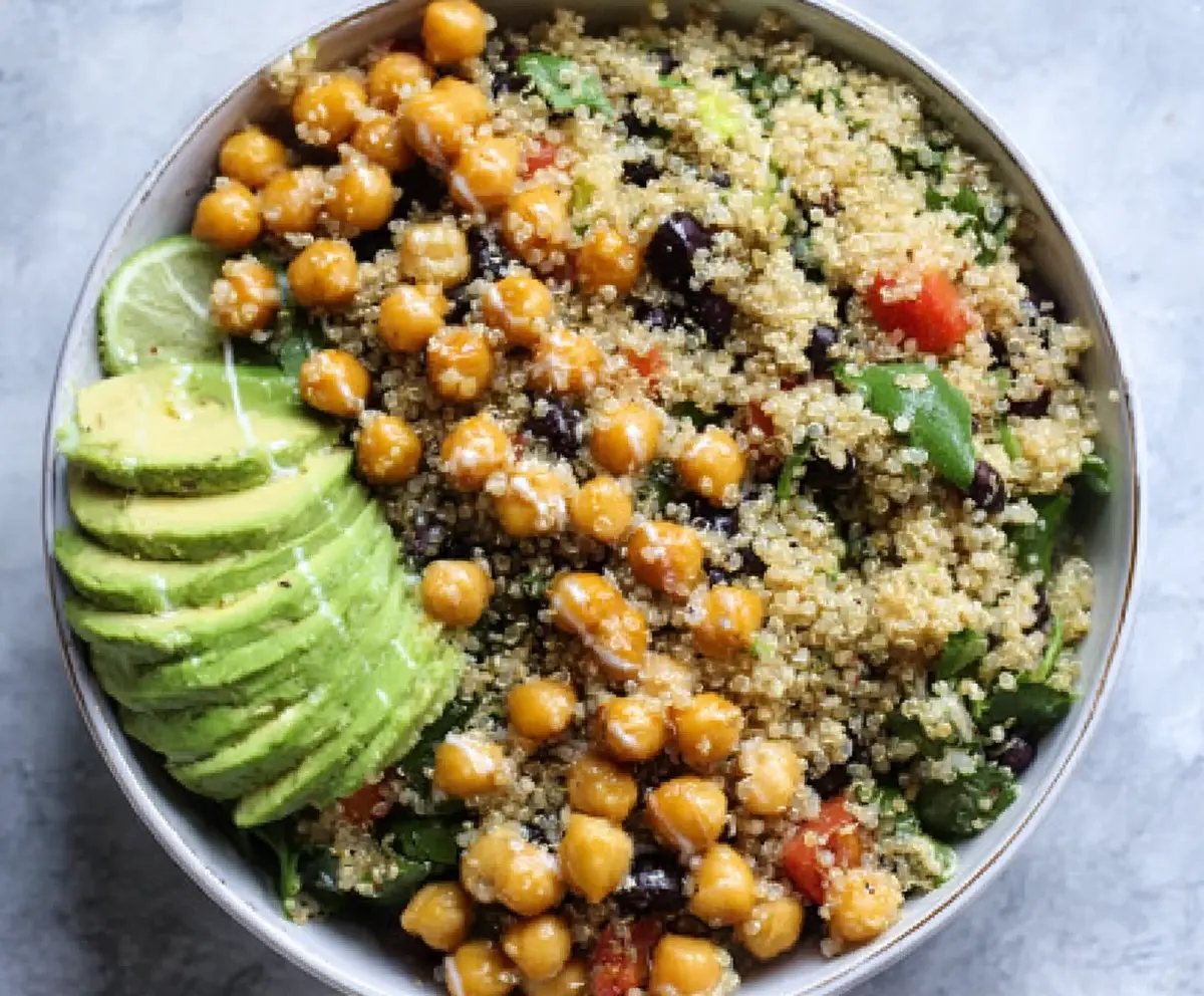 Easy Quinoa Bowl with Avocado & Chickpeas