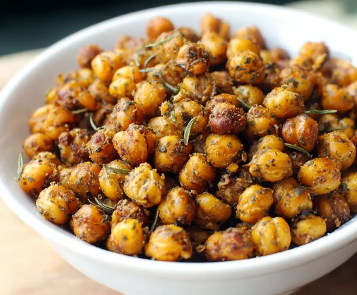 Crunchy Ranch Roasted Chickpeas