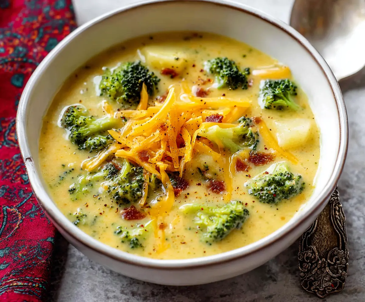 Easy Cheddar Broccoli Potato Stew