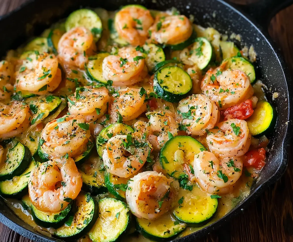 Easy Shrimp and Zucchini Skillet