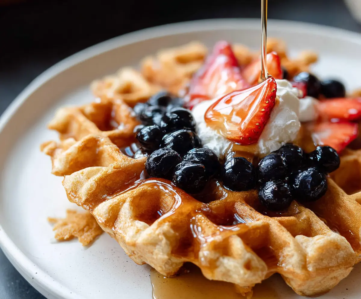 Easy Sourdough Discard Waffles