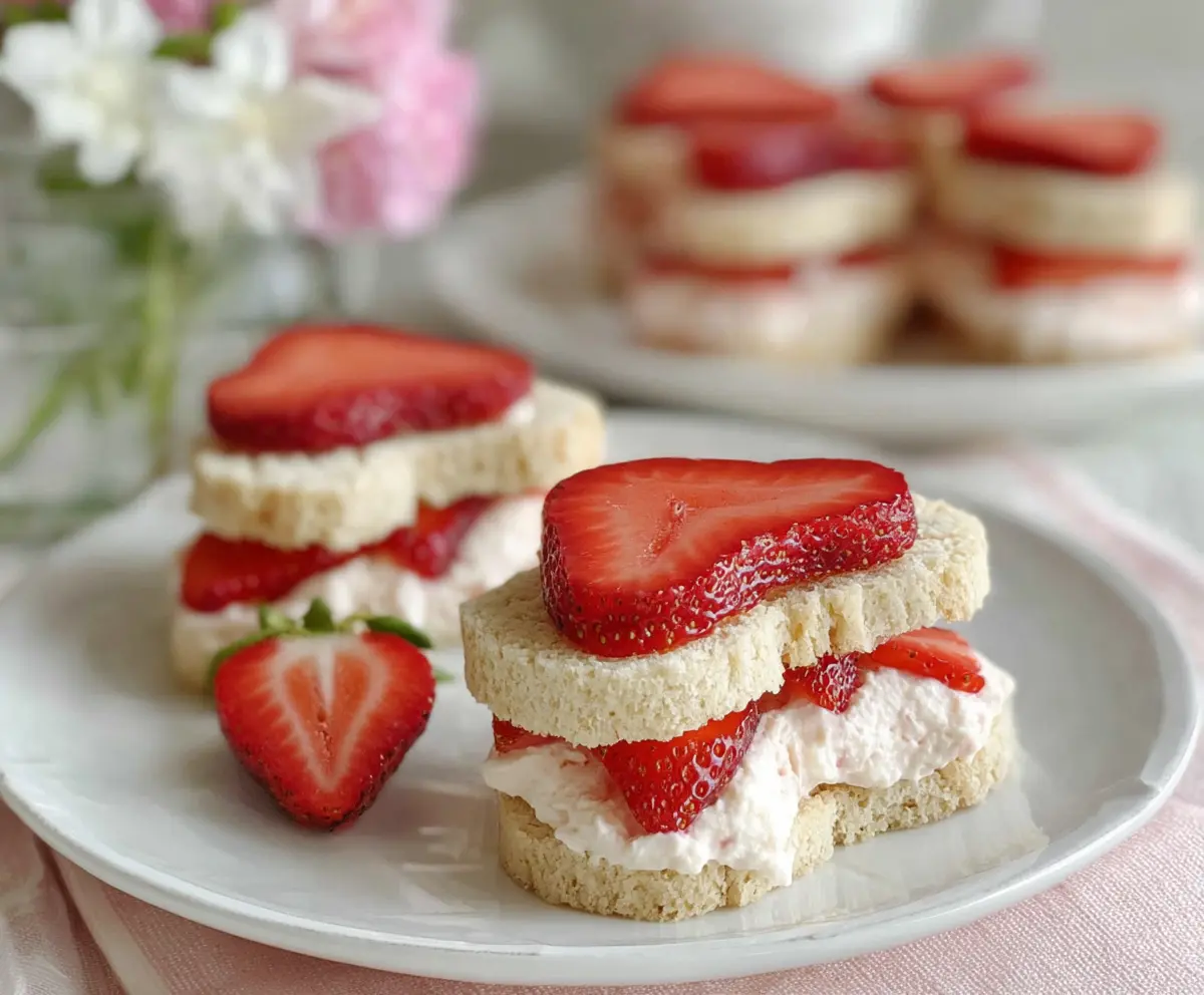 Easy Strawberry Cream Cheese Tea Sandwiches