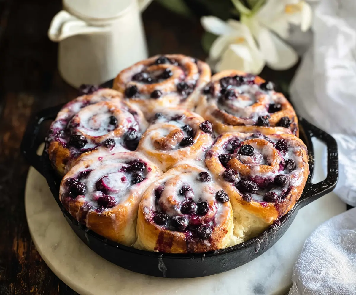 Easy Blueberry Lemon Sweet Rolls