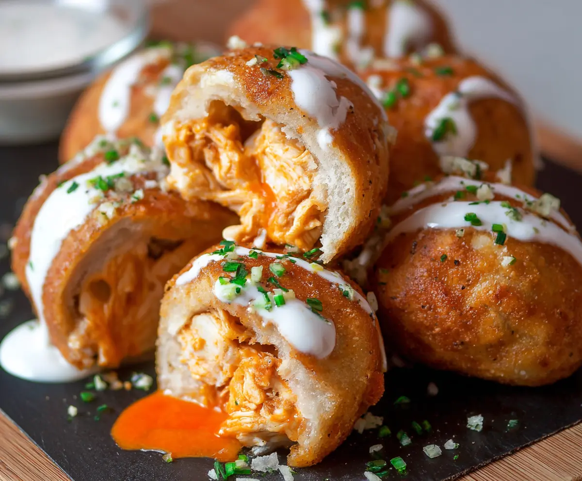 Easy Buffalo Chicken Bombs