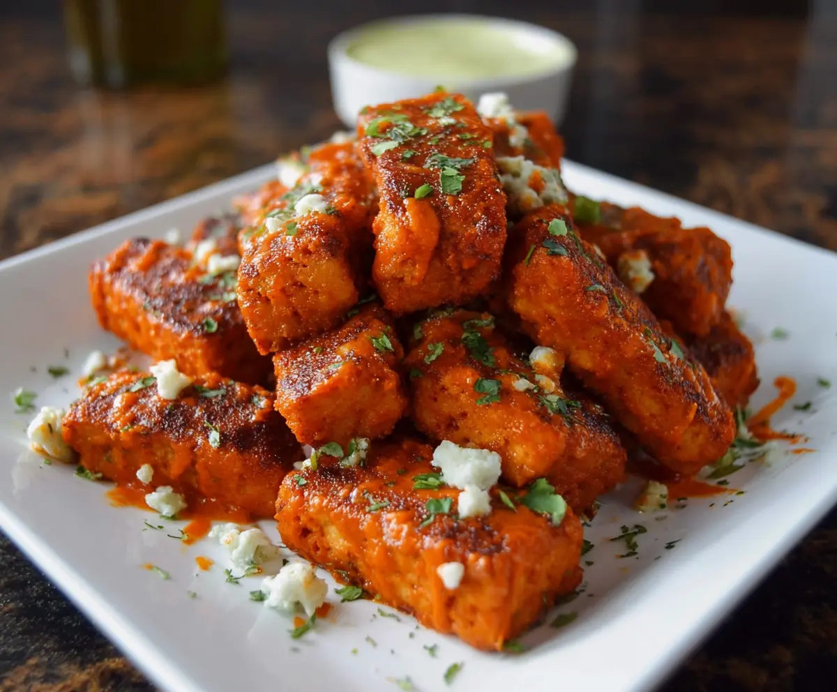 Crispy Buffalo Tofu Wings