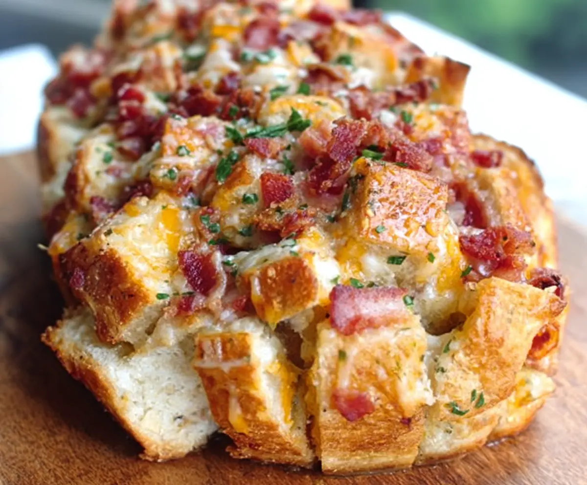 Cheesy Bacon Ranch Pull-Apart Bread